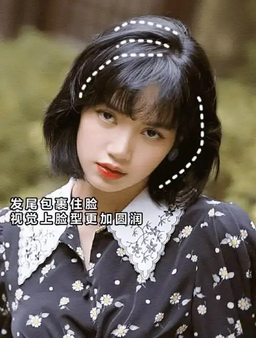 lisa白雪公主同款短发#lisa短发发型分享99二次元漫画风,时尚英伦