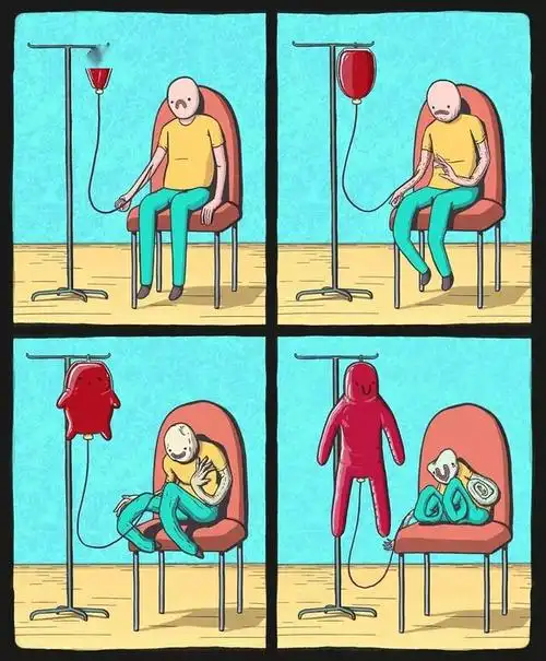 一波四格迷你小漫画_变化