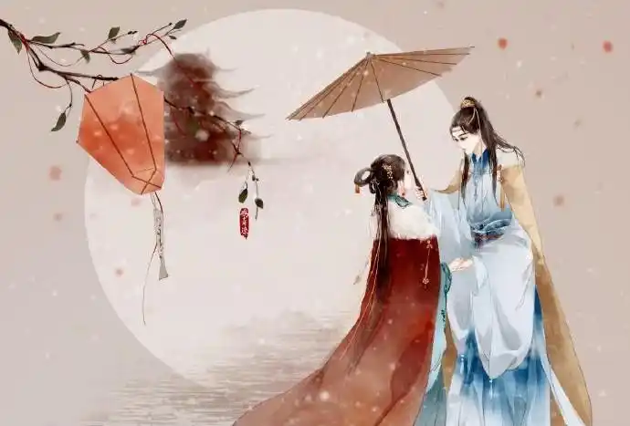 高清古风情侣图集52张超恩爱甜蜜的古风图片