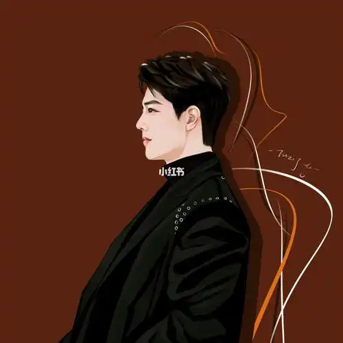 手绘肖战2022微博之夜