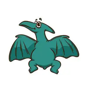 可爱的卡通恐龙怪兽插画