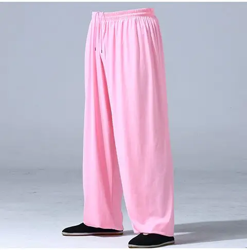 夏季中老青年太极拳服装男太极服裤子锦纶女武术太极练功裤g