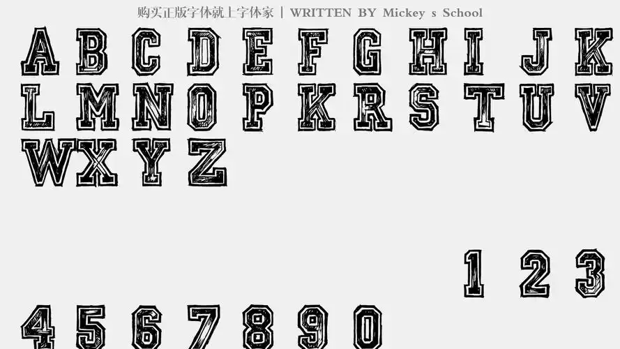 mickey s school免费字体下载 - 英文字体免费下载尽在字体家