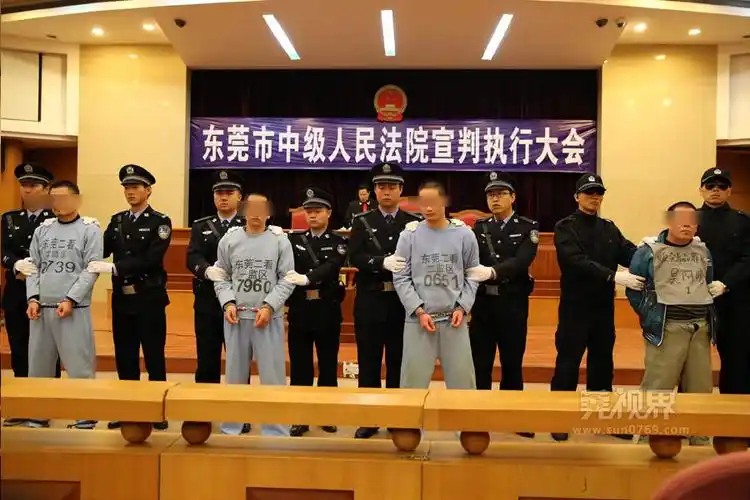 莞视界东莞中院召开宣判大会3罪犯被执行死刑