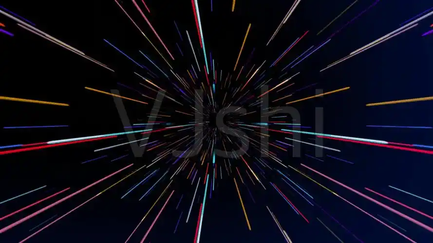 粒子线条穿越放射背景led视频_3840x2160_高清视频素材下载(编号