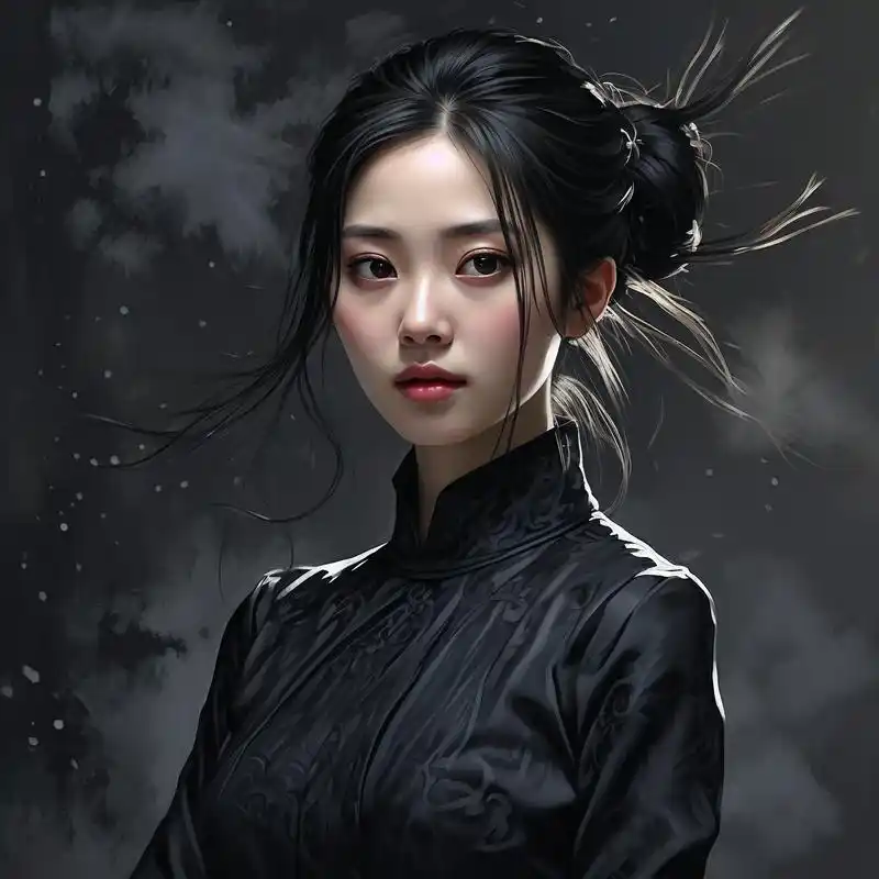 94黑衣女神,高冷头像首选94 想要一个神秘又高冷的头像吗?