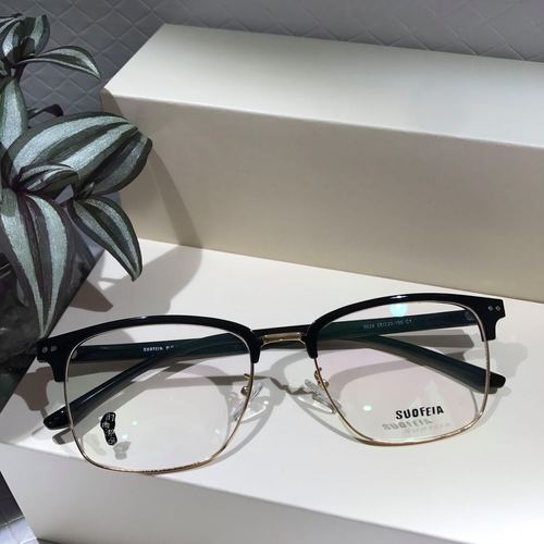 超轻加大码155mm复古眉毛框大脸胖脸圆脸男女防蓝光平光近视眼镜