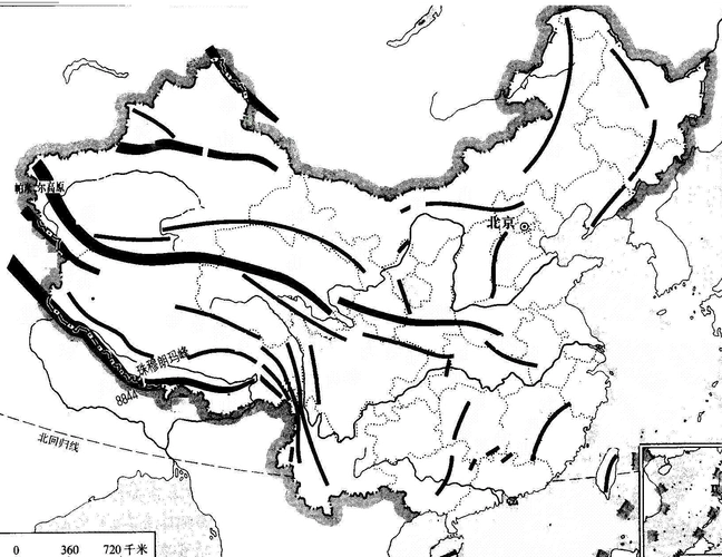 中国地形试题 中国山脉 中国地形 中国山脉地图 中国地形特征 做地形