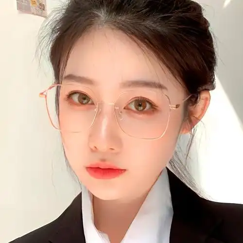 轻巧女士感光智能防蓝光框架眼镜tr90学生近视眼镜变色防蓝光8720