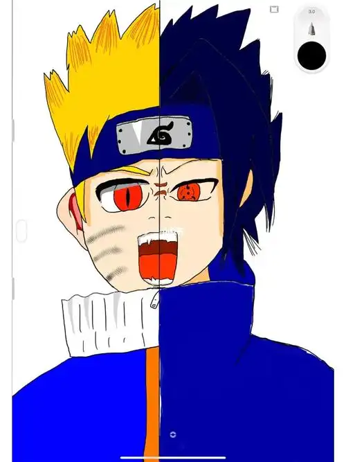 鸣人佐助帅气合体