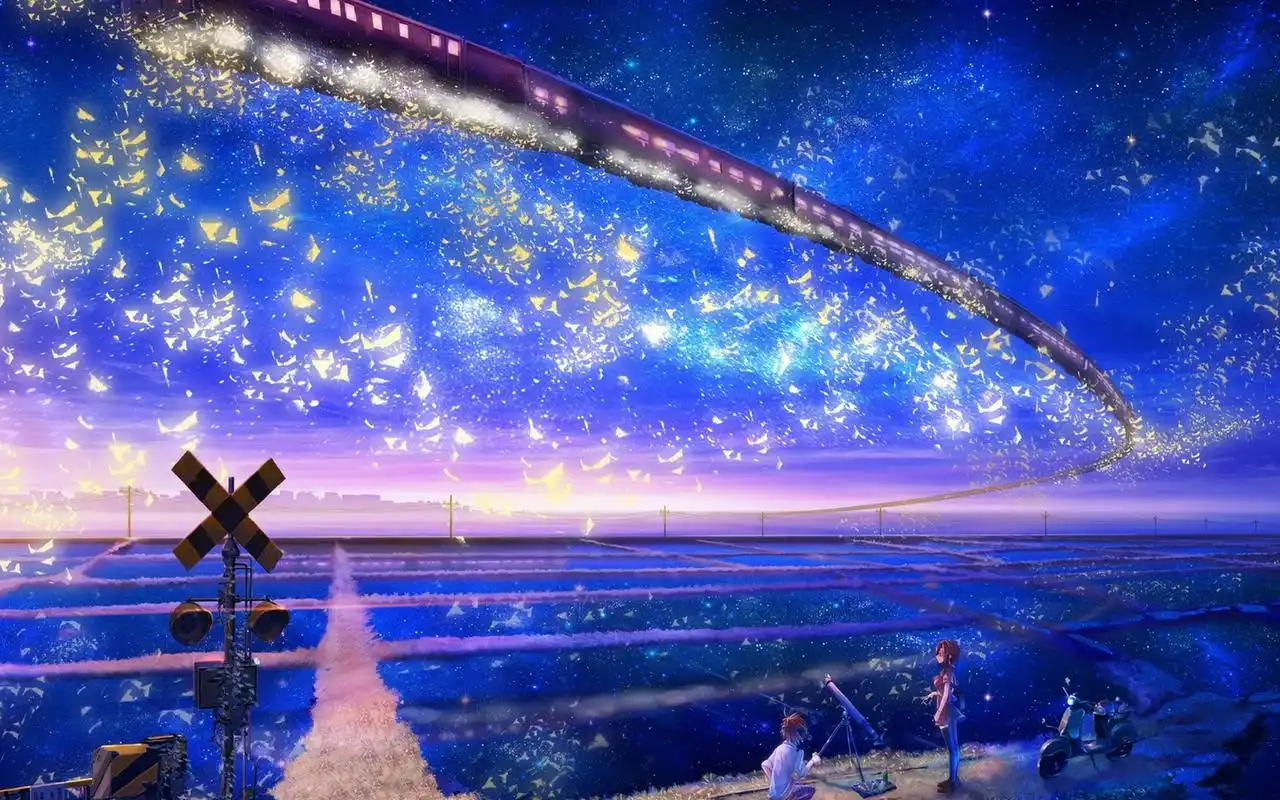 梦幻动漫场景高清二次元桌面壁纸高清大图预览1920x1200_卡通动漫下载