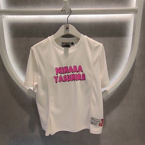 fila斐乐女装2023秋季新款运动休闲t恤简约针织短袖衫f11w333101