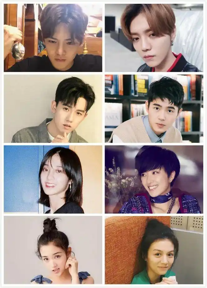 除了"小鹿晗"侯明昊,还有"双眼皮刘昊然"张耀,"厌世眼桂纶镁"万鹏,"