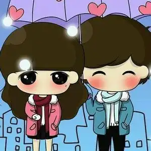 萌萌的qq情侣卡通头像