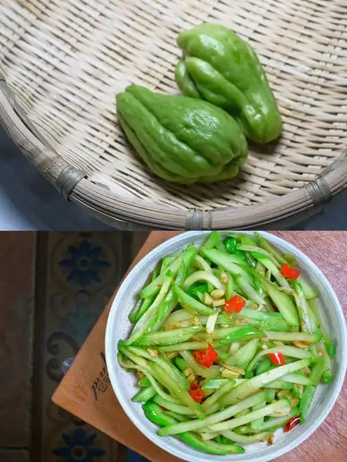 家常菜素菜100道40清炒佛手瓜