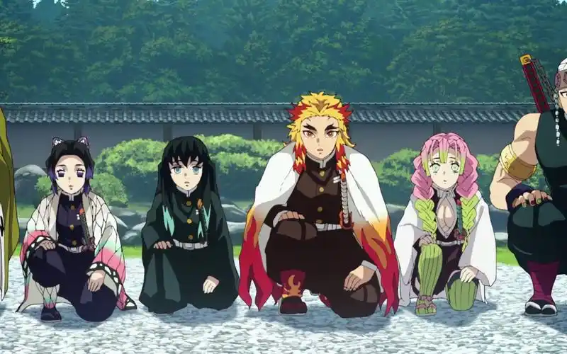 「鬼灭之刃」鬼杀队柱合会议 九位柱初次集体亮相 这该死的压迫感