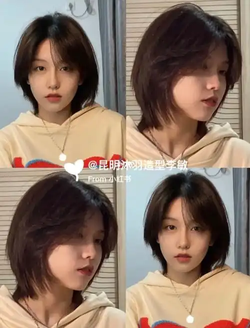 少女感短发~圆脸女生的福音!必种草发型