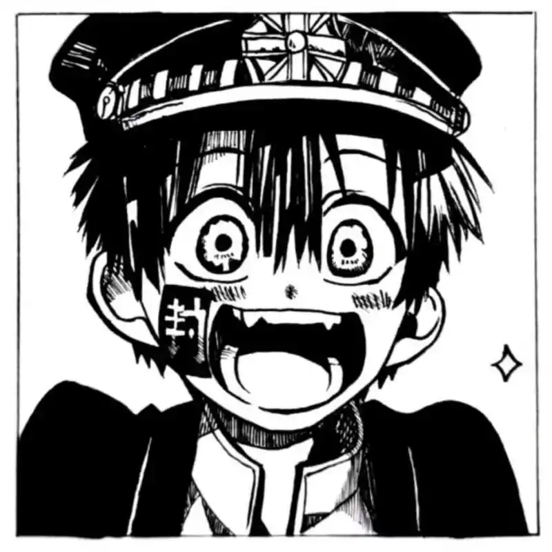 绘画分享97 柚木司 黑白 绘画教程 地缚少年花子君中柚木司的绘画