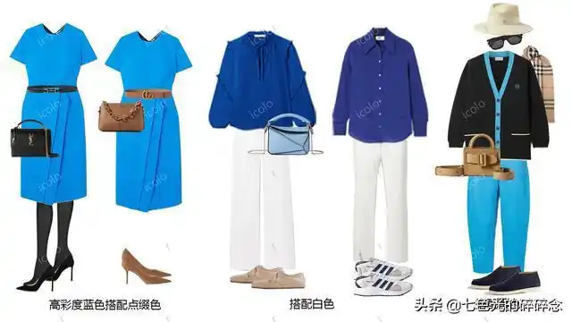 服装色彩搭配系列——蓝色,细化配色更多参考_网易订阅