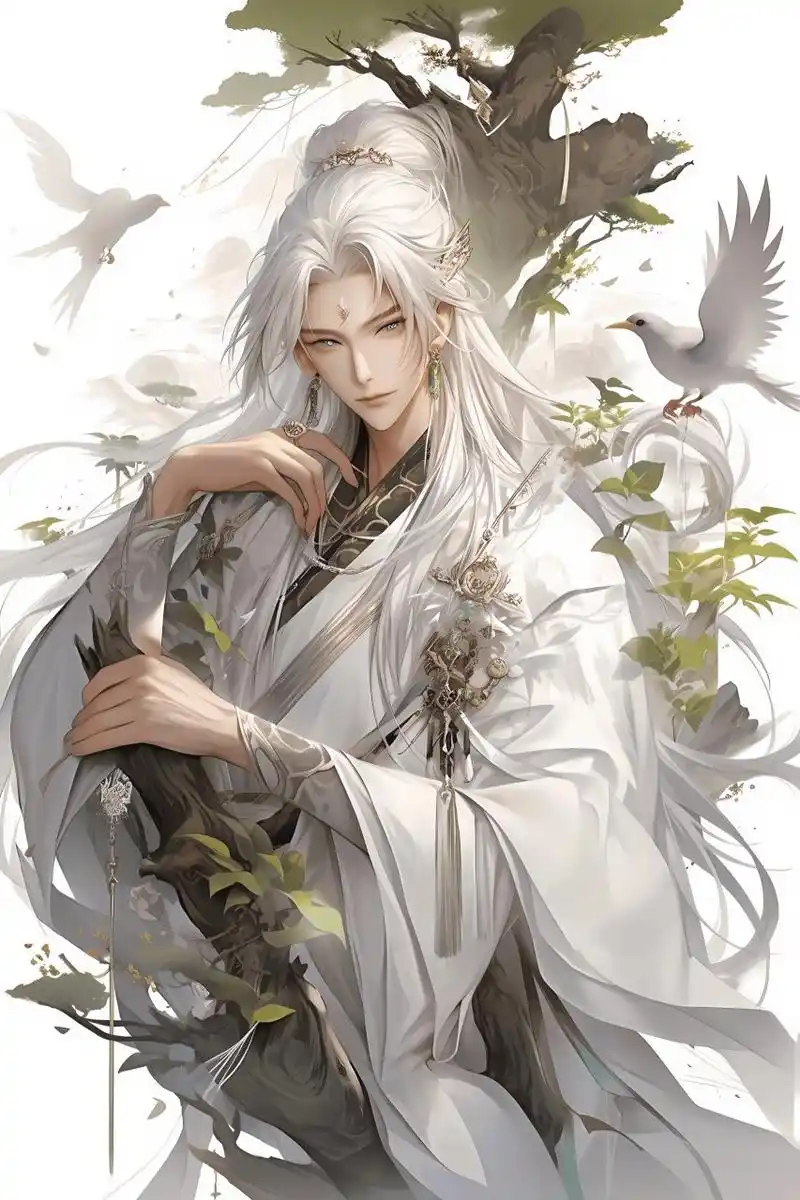 古风仙侠帅哥白鹤仙人-2