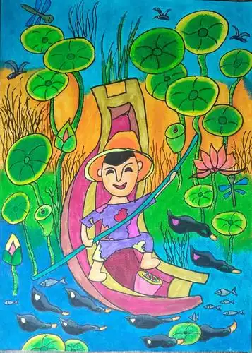 2019年"放飞梦想"湖北省少儿画展作品(邾城二小原创)