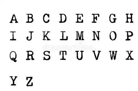 大写字母粗体字大写字母照片