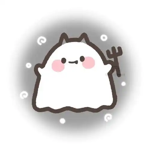 09平面可爱鬼小幽灵头像把可爱鬼压扁了