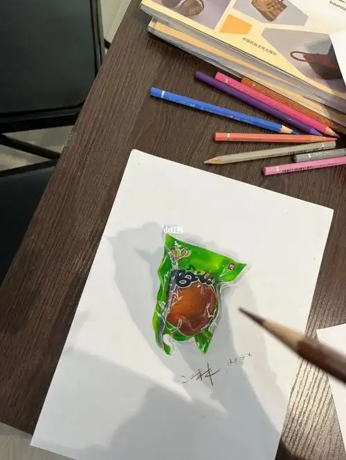 彩铅画零食