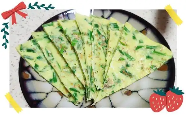 小雨3383做的超级简单易上手的韭菜鸡蛋饼