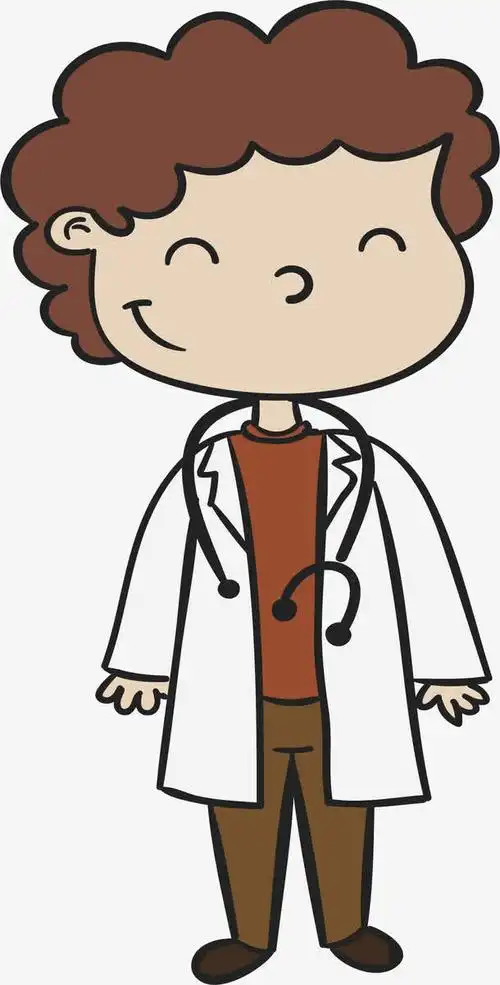 眯眼微笑的医生免抠素材免费下载_觅元素51yuansu.com