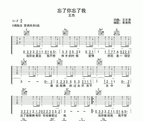 忘了你忘了我王杰