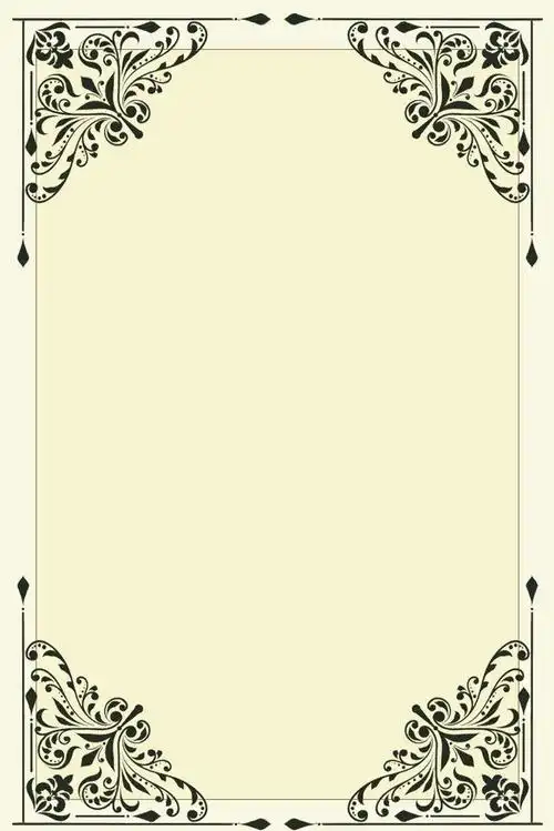 复古边框装饰海报背景