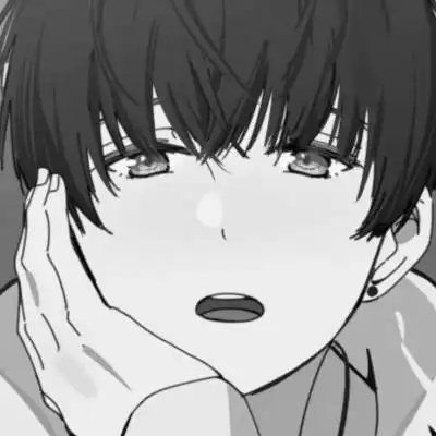 男生头像黑白二次元