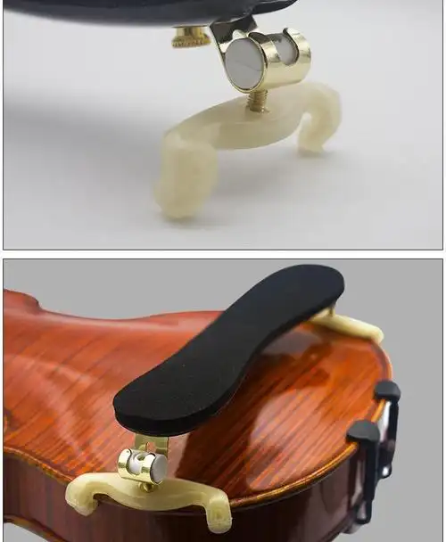 黑碳纤维小提琴肩托可调节高度小提琴琴托垫肩垫肩腮托肩托碳纤维肩托