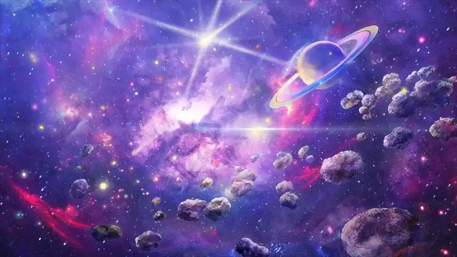 4k高清星空唯美背景夜空星星宇宙背景ae模板星空背景