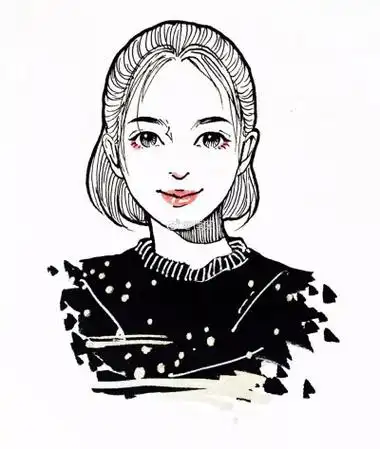【线白描】线描人物头像