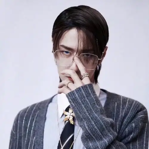 王一博明星同款encl眼镜平光防蓝光可配度数复古大框显脸小