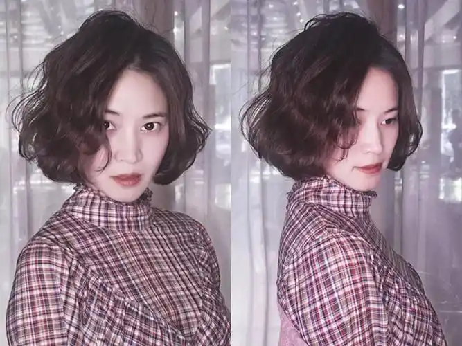 2019年最显甜美的八字刘海造型烫,适合各种脸型,显瘦更减龄