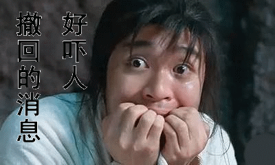 撤回消息的动图文字表情包第二弹