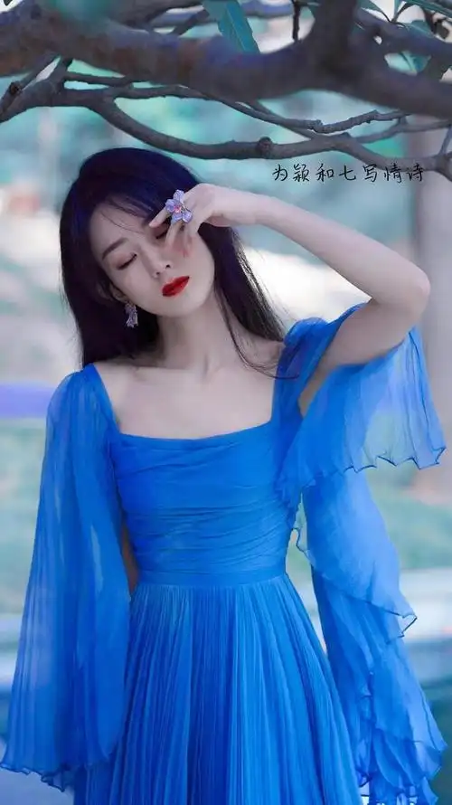 白色情人节送你一朵蓝色玫瑰赵丽颖牌玫瑰