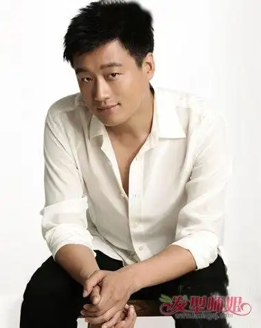 男生少发圆脸如何打扮圆脸男明星图片2