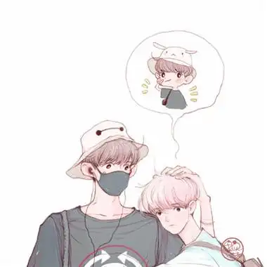 最新时尚帅气男生exo漫画头像