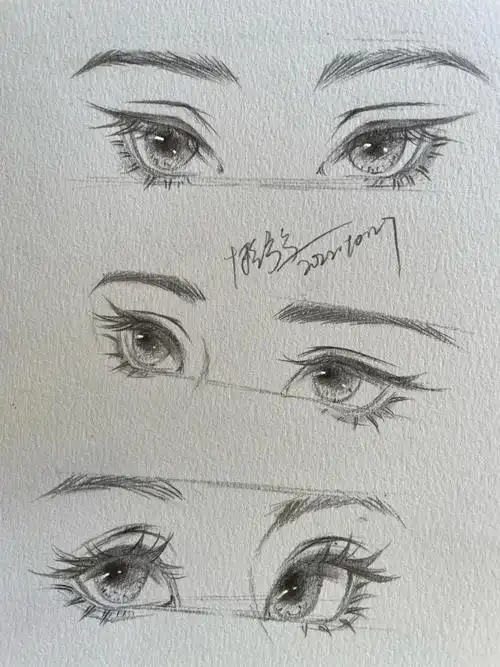 绘画日常梦幻少女系眼睛