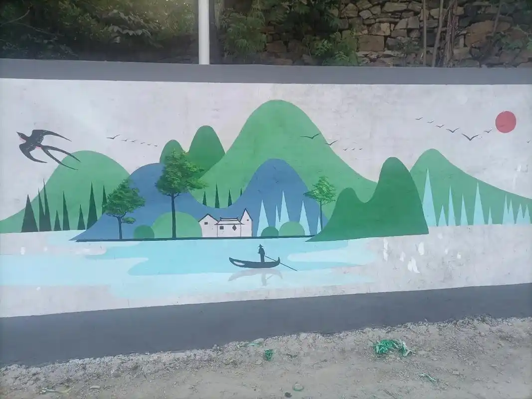 新农村彩绘设计