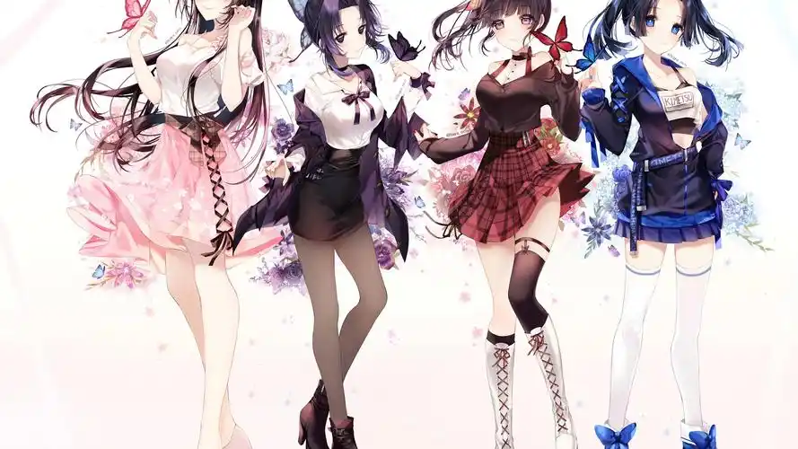 鬼灭之刃蝴蝶香奈惠蝴蝶忍栗花落香奈乎神崎葵4k动漫壁纸壁纸