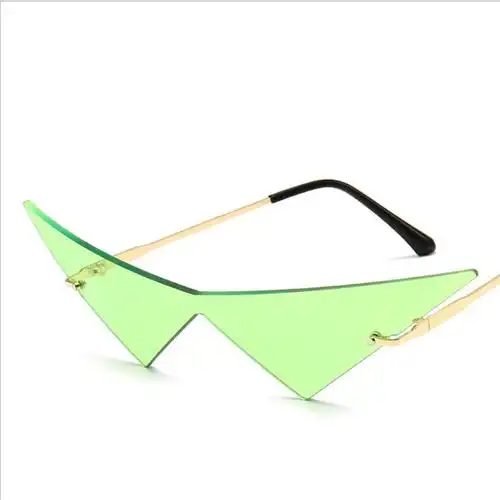 buy 三角形太阳眼镜,装饰太阳镜,无框太阳眼镜 product on alibaba