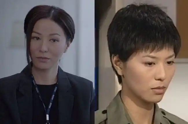 年轻时的滕丽名哪怕留了一头短发,也没有影响美貌,毕竟五官立体,脸上