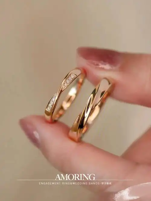 西安钟楼开元 诗普琳 携手系列对戒 执子之手,与子