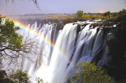 月虹,维多利亚瀑布,赞比亚