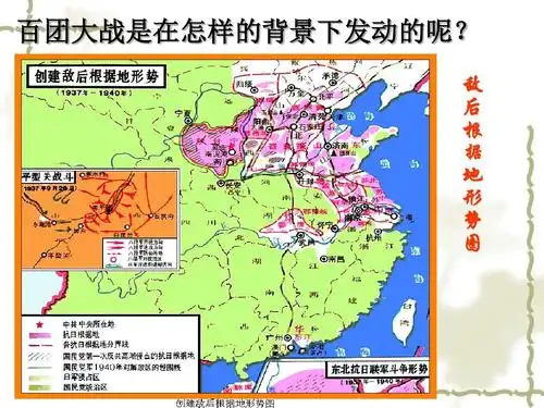 百团大战是在怎样的背景下发动的呢? 敌 后 根 据 地 形 势